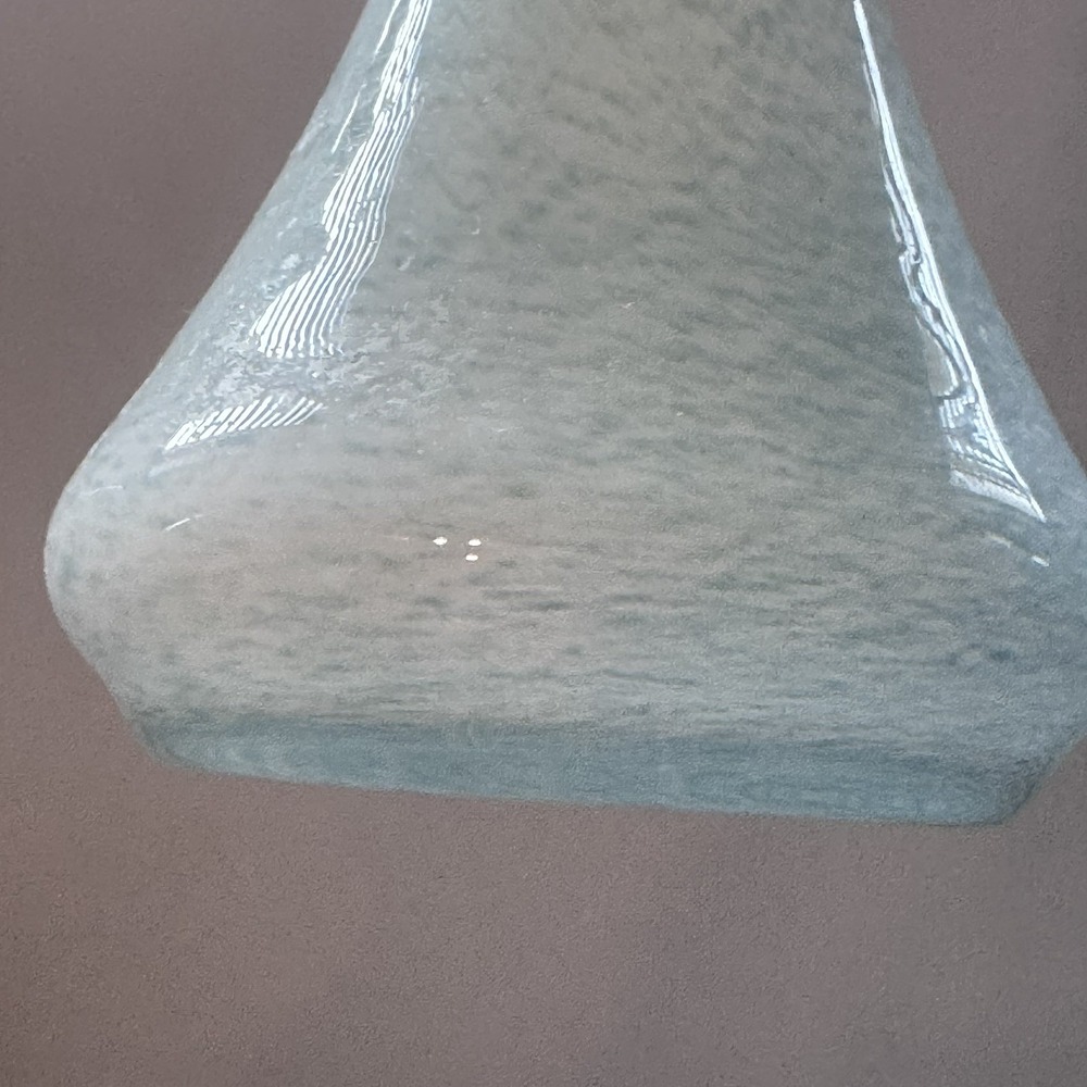 MURANO LAVORAZIONE ART GLASS BUD VASE SKY BLUE GREEN WHITE SWIRL PATTERN - Picture 8 of 12
